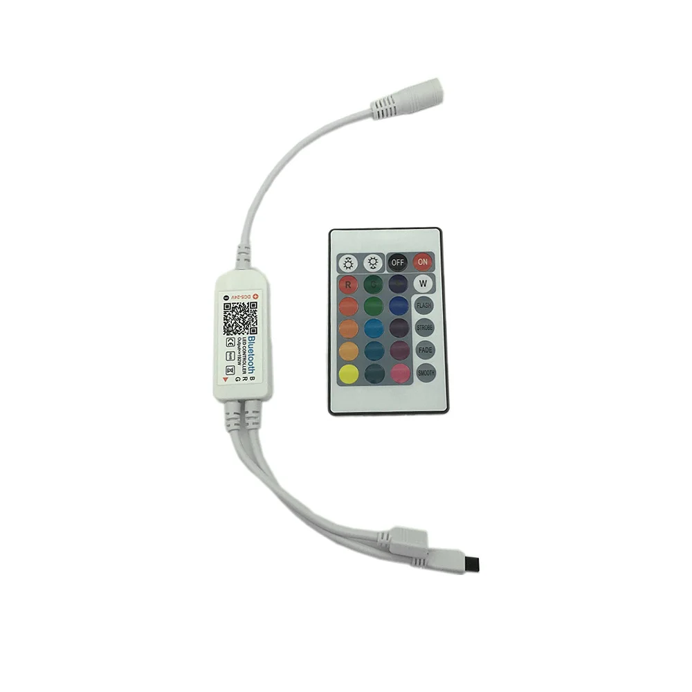 DC5-24V RGB RGBW ışık çubuğu Bluetooth LED denetleyici ışık zinciri müzik IR Uzaktan Dimmer 3 Yollu 4 Pinli (RGB), 4 Yollu 5 Pinli (RGBW)
