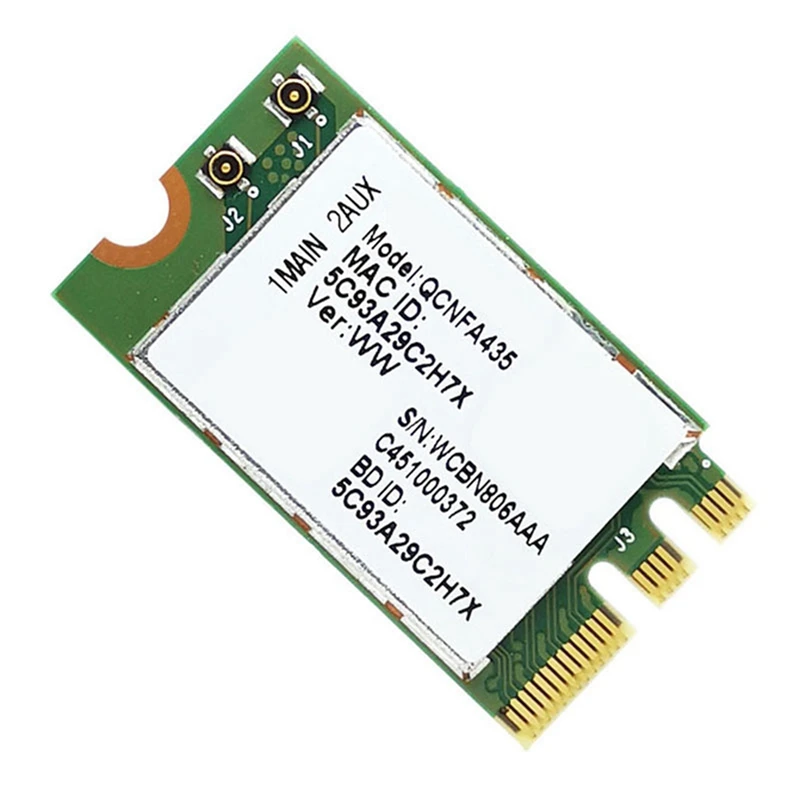20X Kablosuz Adaptör Kartı Qualcomm Atheros QCA9377 QCNFA435 802.11 AC 2.4 G/5G NGFF WİFİ KARTI Bluetooth 4.1