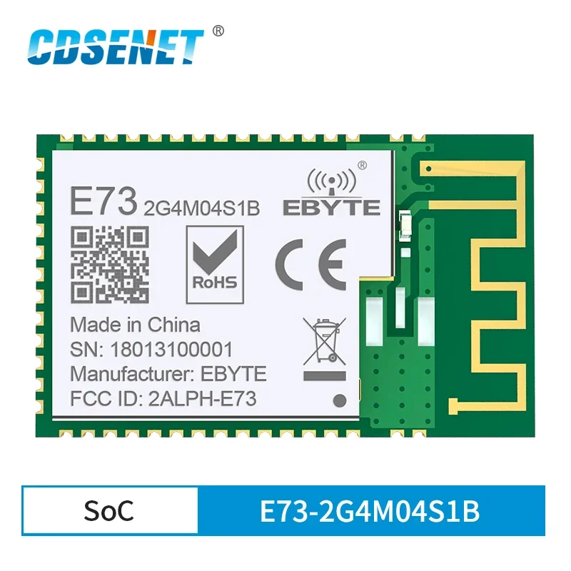 10 adet / grup nRF52832 2.4 GHz Alıcı Kablosuz rf Modülü CDSENET E73-2G4M04S1B Ble 5.0 Alıcı verici Bluetooth Modülü
