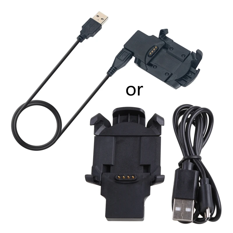 Güç Adaptörü için fenix 3 / Quatix 3 USB Şarj Kablosu Dock Kablosu Braketi Standı Smartwatch Tutun