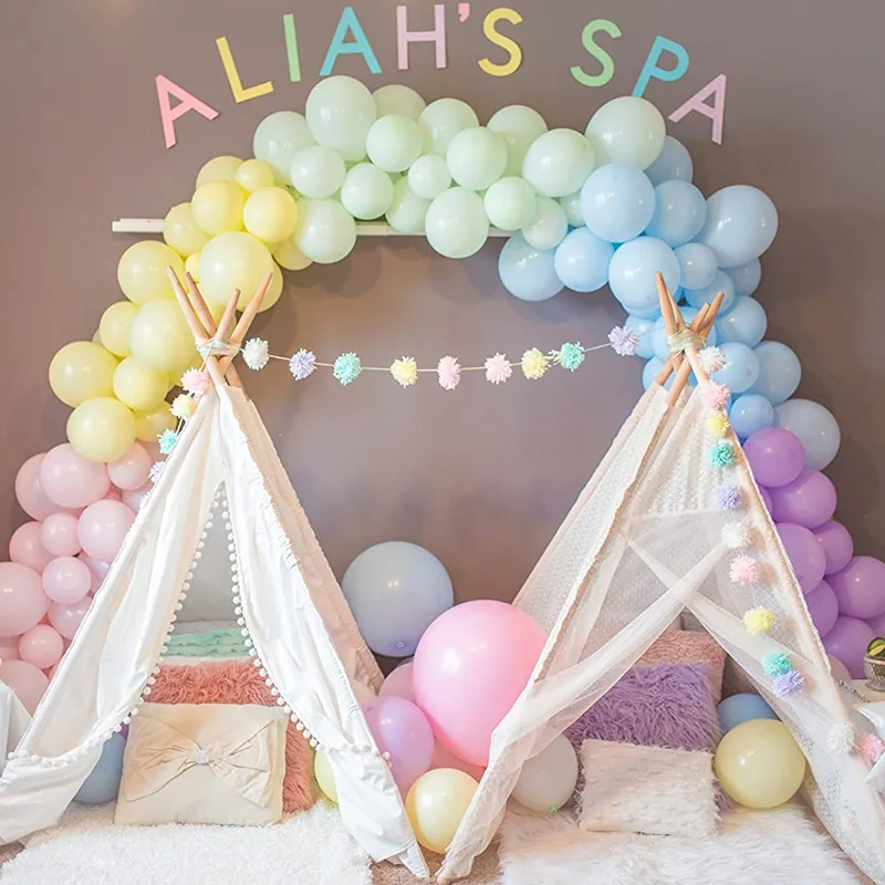 20 adet 5 inç Macarons Lateks Balonlar Pastel Şeker Düğün Doğum Günü Partisi Süslemeleri Çocuklar Bebek Duş Arka plan duvar dekoru