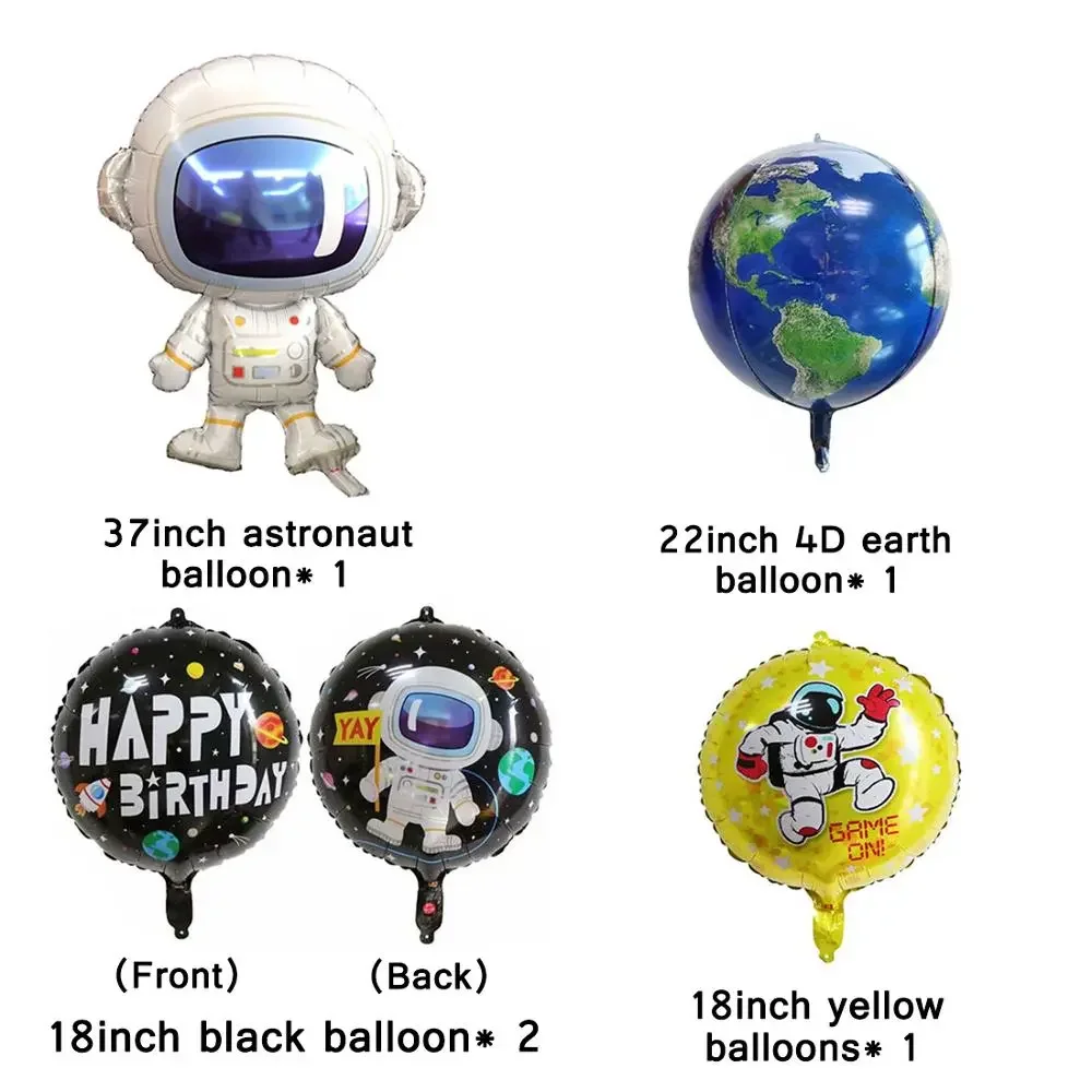 Dış Uzay Parti Astronot Balon Roket Folyo Balonlar Galaxy Tema Parti Çocuk Çocuklar Doğum Günü Partisi Dekoru Helyum Globos