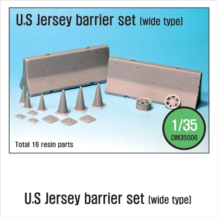 1/35 ABD Forması Bariyer seti (Geniş tip) oyuncak Reçine Modeli Minyatür Kiti demonte Boyasız