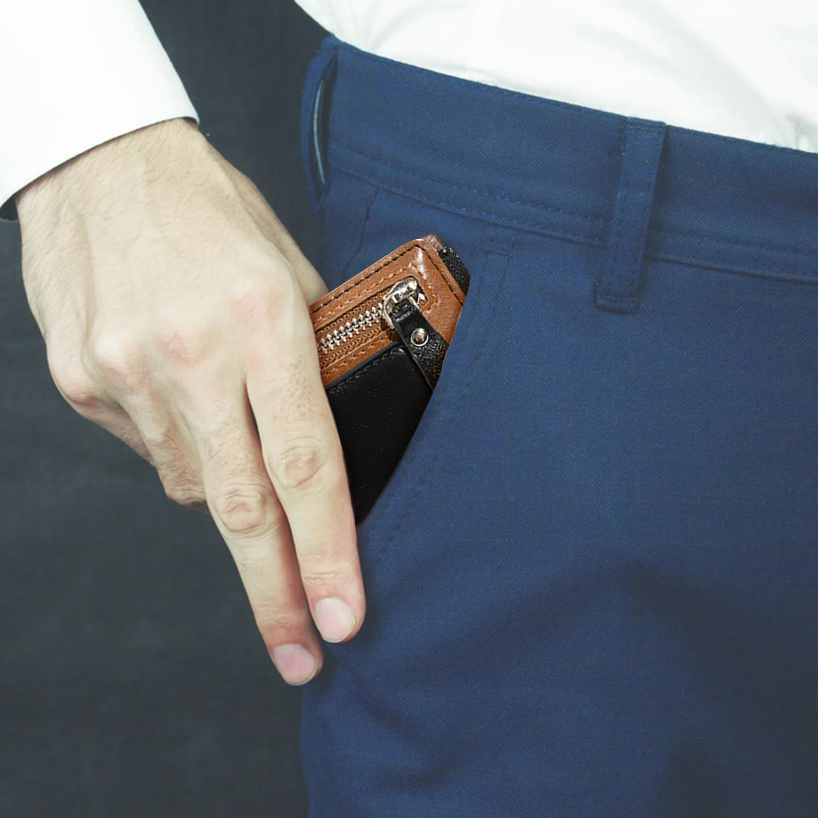 Moda erkek Rahat, Hafif Ve Su Geçirmez bozuk para cüzdanı Çok Yuvalı İnce kart çantası doğum günü hediyesi RF Koruyucu Blok