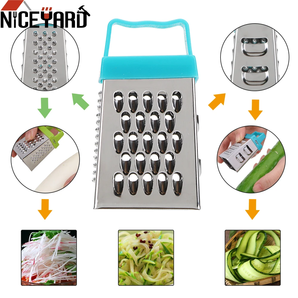 NICEYARD 7 * 3.5 CM Mini 4 Tarafı Rende Meyve Sebze Aracı Çok Fonksiyonlu El Dilimleme Mutfak Aracı Gadget