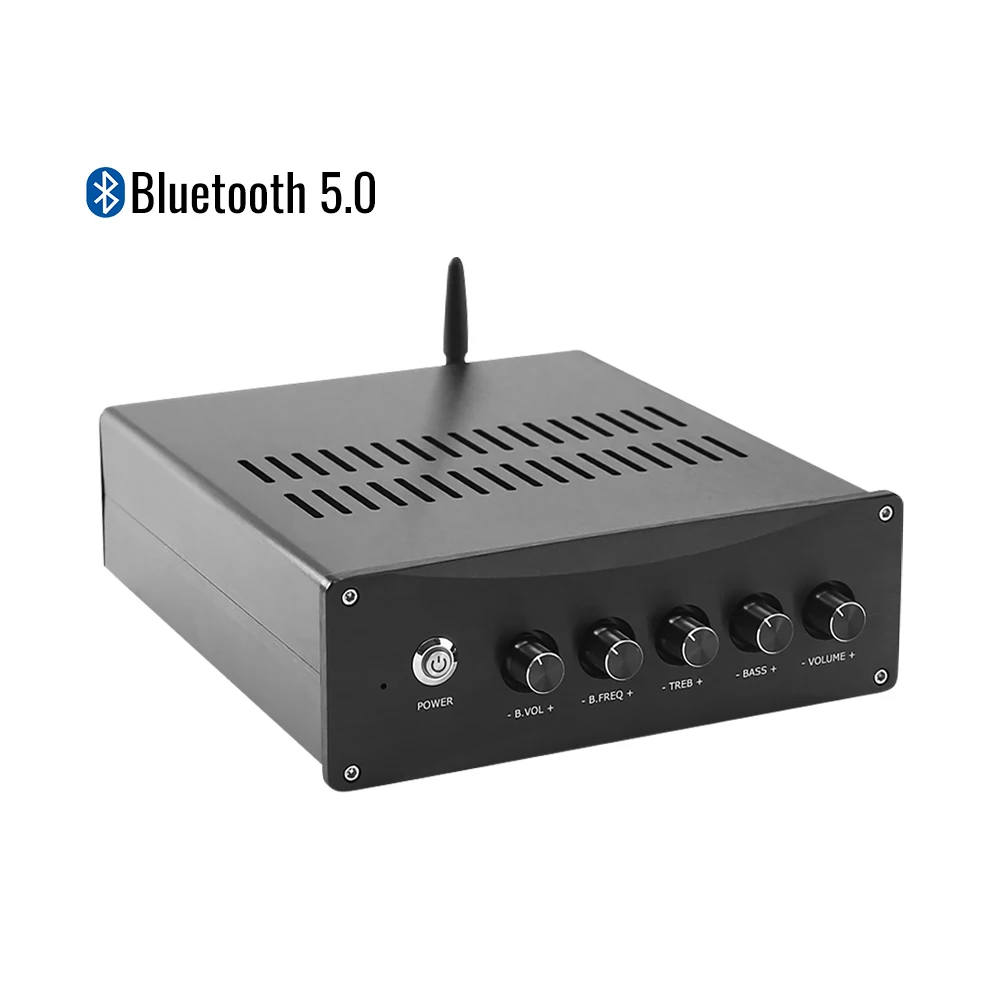 AIYIMA Ses Bluetooth Amplificador TPA3255 HİFİ güç amplifikatörü 150W×2+300W 2.1 Kanal APTX Tiz Bas Ayarı