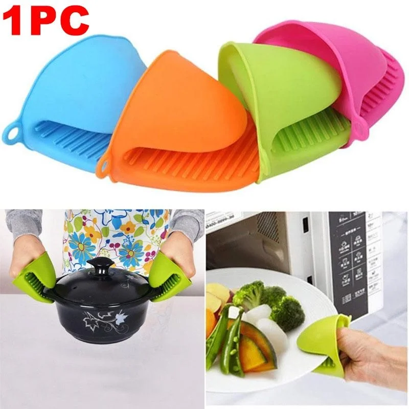 Oven Gloves Silicone Heat Resistant Cooking Pinch Mitts Potholder for Kitchen Cooking & Baking Перчатки для духовки