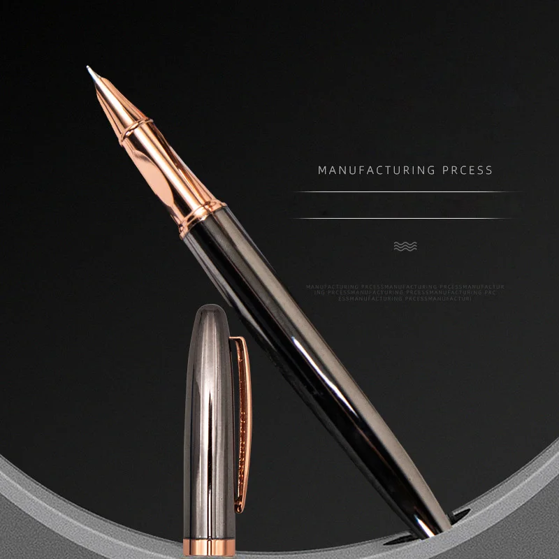 Klasik dolma kalem Metal Stylus İş erkek Lüks Mürekkep kalem Ofis Okul Yazma Kalemler Kırtasiye Malzemeleri Hediye