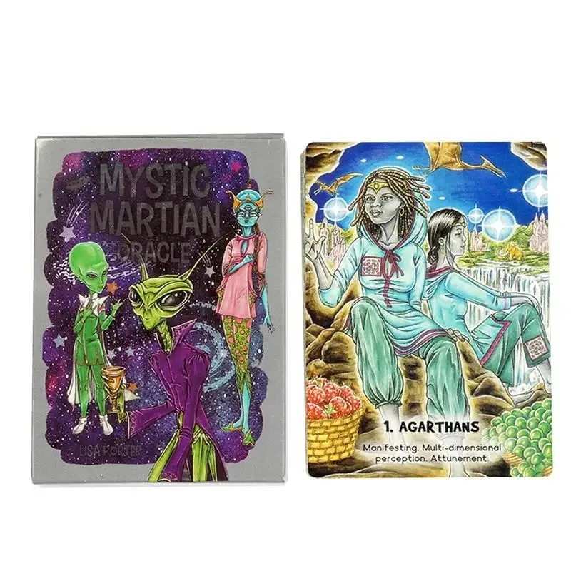 Mistik mars oracle Kartları 54 adet Kader Kehanet Tarot Kartları Servet Tarot Güverte Eğlence Kurulu Oyunu Parti İyilik
