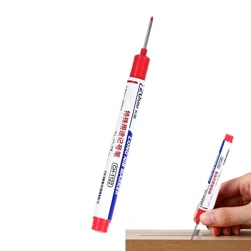 Inşaat Kalem Çok Amaçlı Mekanik Kalem Derin Matkap Uzun Burun Renkli Su Geçirmez Marangoz Mürekkep işaretleyici kalem İçin