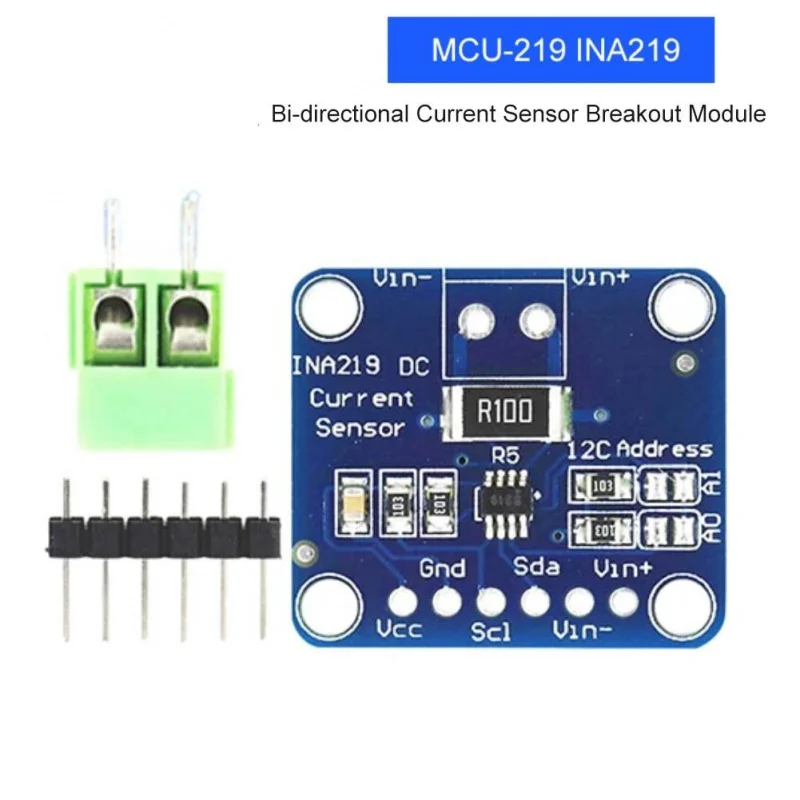 MCU-219 INA219 I2C Sıfır Sürüklenme Çift yönlü Akım Güç İzleme Sensörü Modülü Sensör Çıkışı İzleme Modülleri