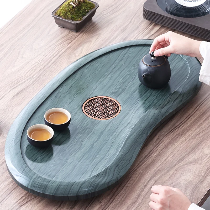 Öğleden sonra Yaratıcı Mermer Tepsi Yatak Odası Seyahat Ofis Minimalist Çin çay tepsisi Modern Tasarım Plato Marbre Ev Dekorasyon