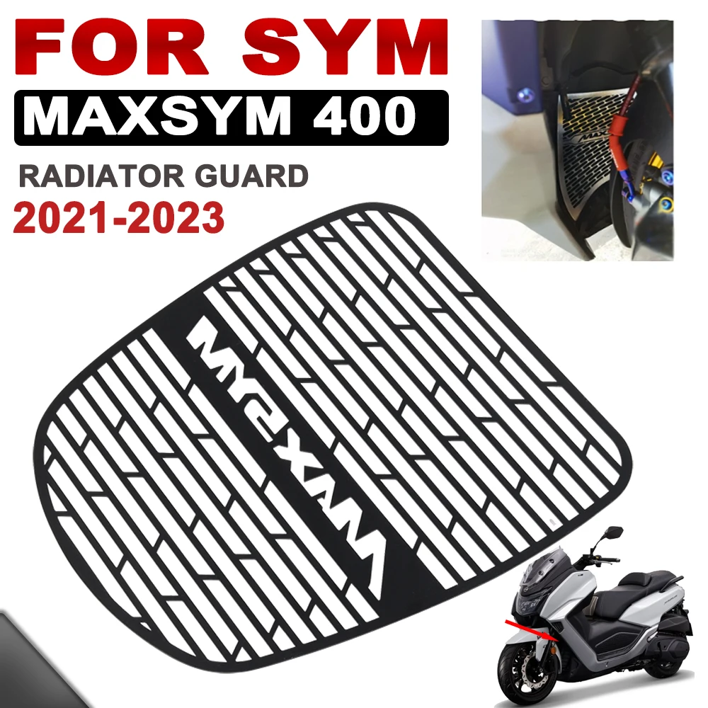 Motosiklet Radyatör Guard ızgara kapağı Koruyucu Izgara Koruma SYM 400 Maxsym400 Maxsym 400 2021 2022 2023 Aksesuarları