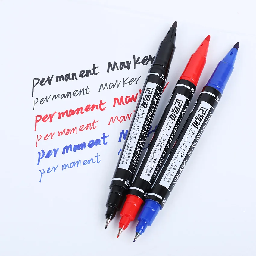 İşaretleme kalemleri Iyi Su Geçirmez Mürekkep Ince Uç Ham Uç Siyah Yeni Taşınabilir Ince Renk işaretleyici kalem 3 Renk Mevcut