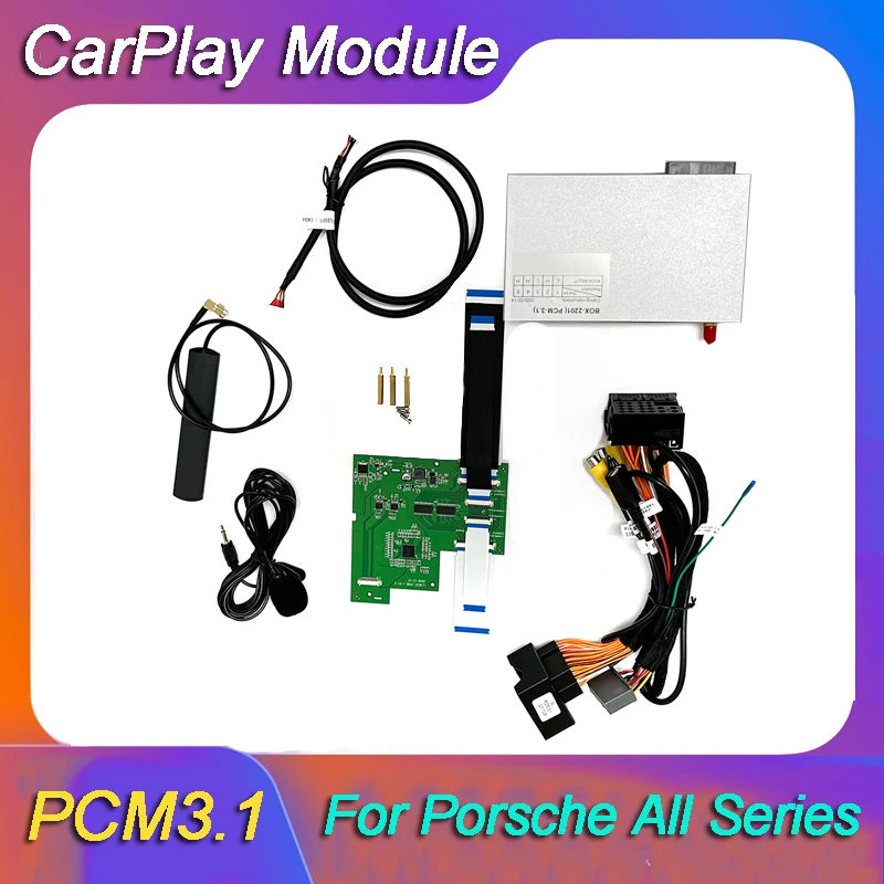 Araba Kablosuz CarPlay Porsche PCM3.1 Sistemi Panamera Macan Cayenne Cayman Apple Android Otomatik Carplay Arayüzü Kutusu KAM Ayna