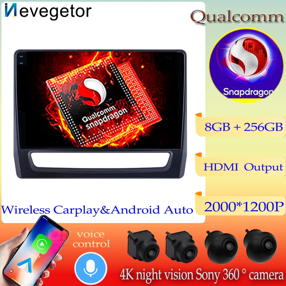 Android 13 Qualcomm Snapdragon Mitsubishi ASX 2020 İçin Araba Radyo Multimedya Video Oynatıcı Navigasyon Hiçbir 2Din DVD QLED Ekran BT