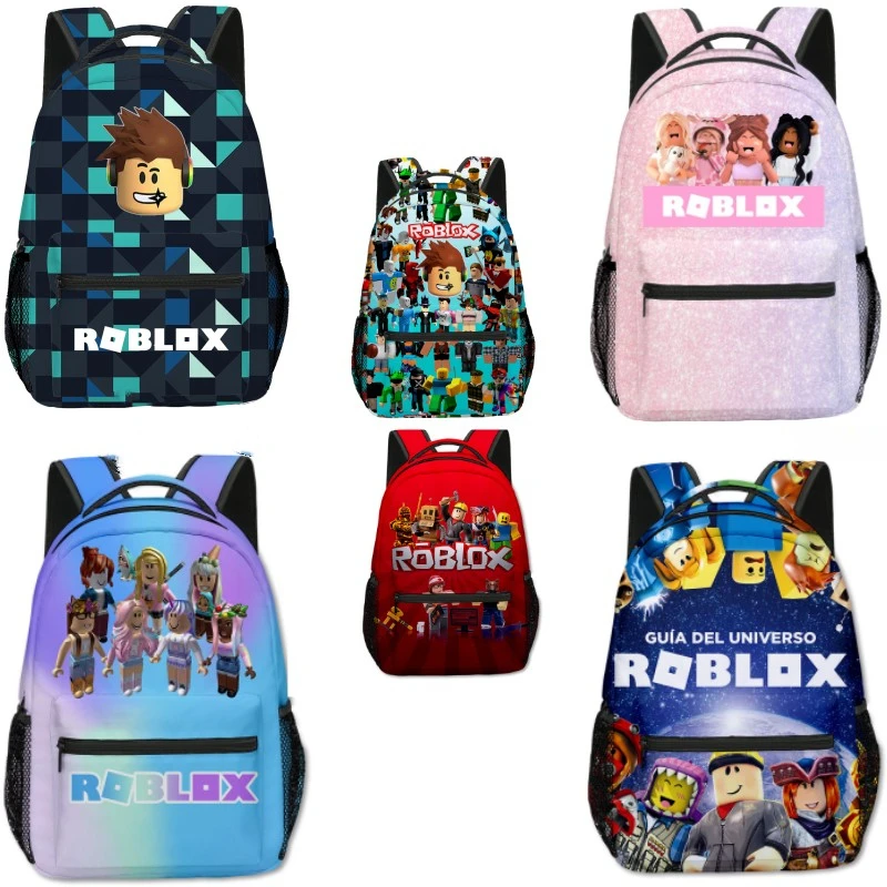 ROBLOX İlköğretim ve Ortaokul Öğrencileri Çeşitli Stilleri Schoolbag çocuk Sırt Çantası Anime Karikatür okul çantası Mochila