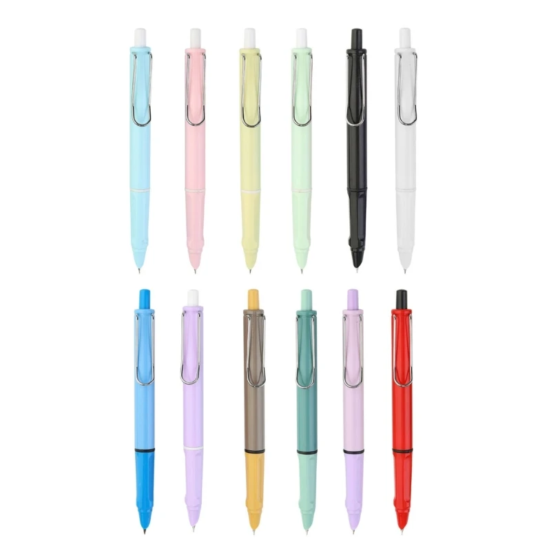 2024 Yeni 5x Basın Tipi Öğrenci dolma kalem Mürekkep Kartuşları için 0.38 mm Öğrenci Ofis Malzemeleri Mürekkep Kalemler Yazma