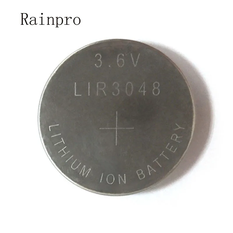 1 ADET/GRUP LIR3048 3.6 V 180mAh Düğme şarj edilebilir lityum pil Akıllı giyilebilir cihaz için