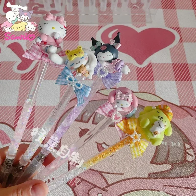 Yeni Sanrio Oyma Bıçağı 13cm Kalem Hello Kitty Sanat Dıy El Hesabı Kalemler Elmas Quicksand Öğrenci Oyma Kalem Göndermek Etiket Bıçak
