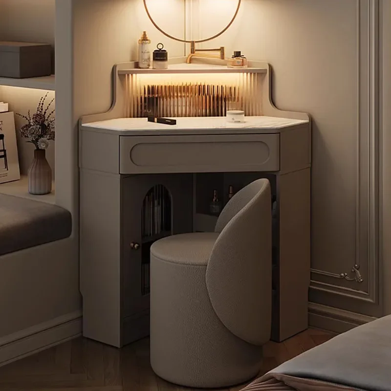 Makyaj Klasik Tuvalet Masası Çekmece Yatak Odası Nordic Depolama Tuvalet Masası Lüks Ayna Tocador Maquillaje Ev Mobilyaları