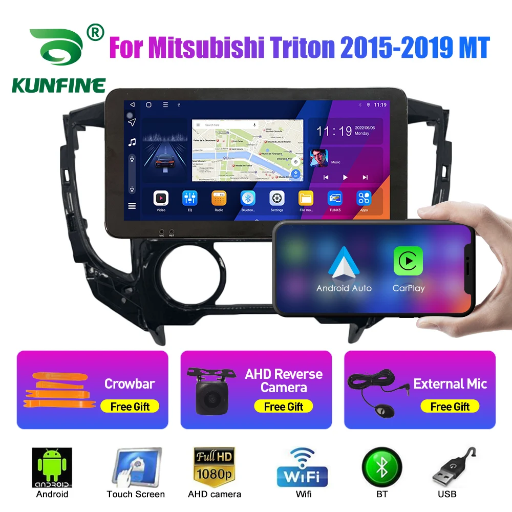 10.33 İnç Araba Radyo Mitsubishi Triton 2015-2019 İçin MT 2Din araba android müzik seti DVD GPS Navigasyon Oynatıcı QLED Ekran Carplay