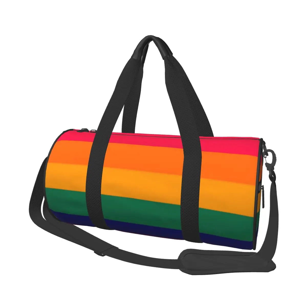 Retro Renk Gökkuşağı Bayrağı Spor Çanta Gurur Estetik Ayakkabı ile spor çanta Haftasonu Erkek Kadın Çanta Seyahat Grafik spor çantası
