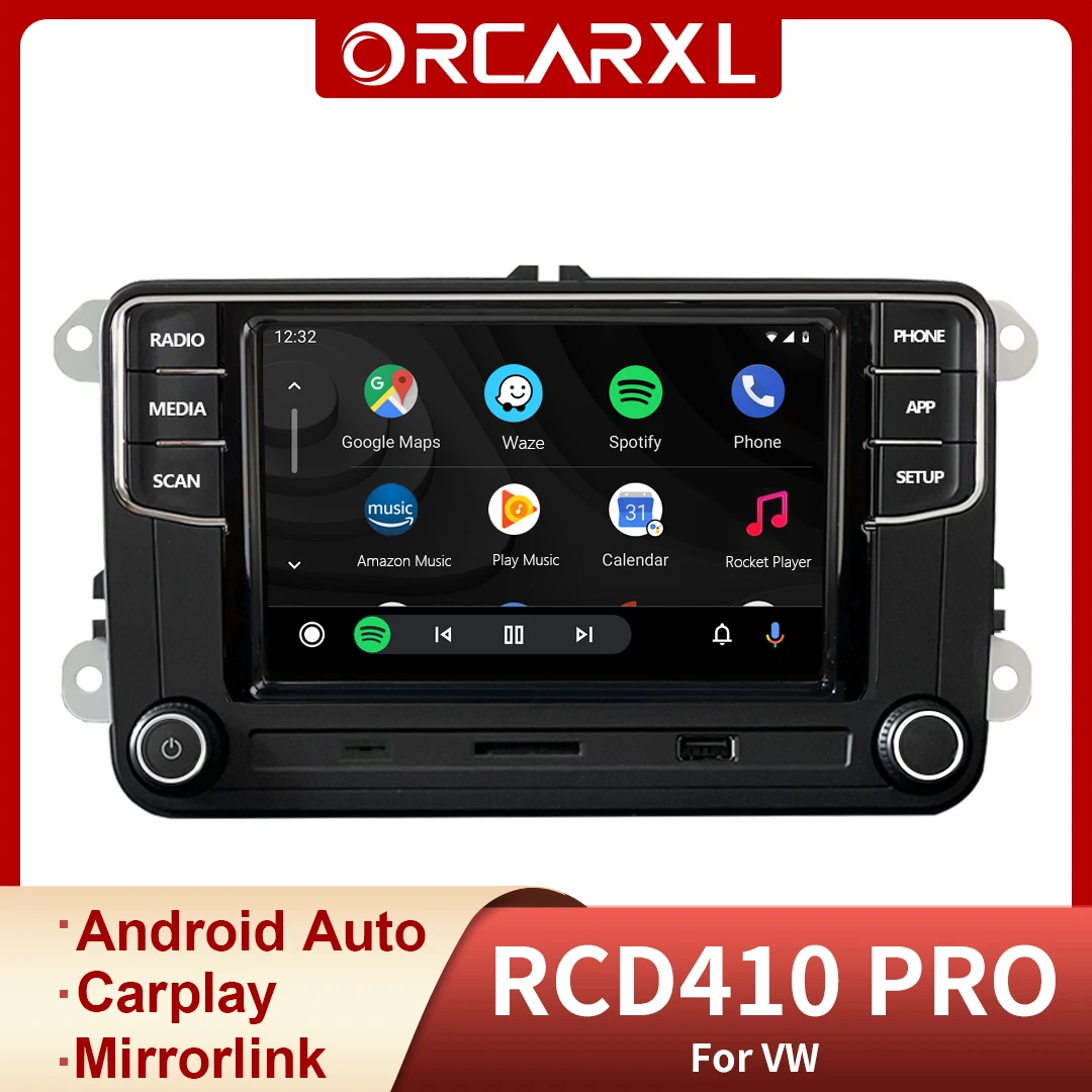 MIB Radyo Carplay RCD410 PRO Android Otomatik Ayna Bağlantı İSİMSİZ RCD330 VW Golf 5 için 6 Jetta MK5 MK6 CC Tiguan Passat B6 B7 Polo