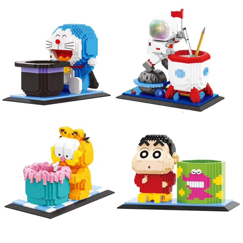 Balody Kalem Konteyner Mikro Yapı Taşları Losto Garfield Monte Model Doraemon Mini Tuğla Figürü çocuk için oyuncak Hediye