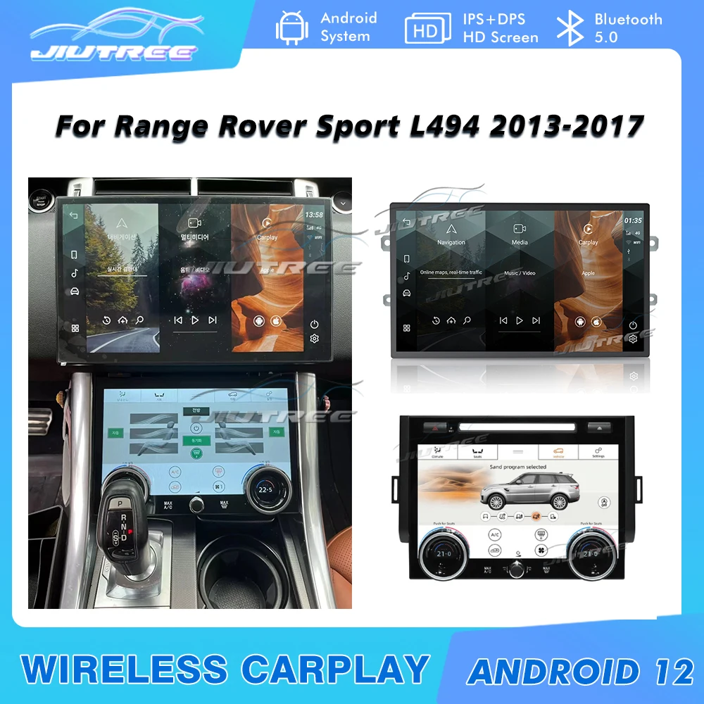 13.3 İnç Land Rover Range Rover Sport İçin L494 2013-2017 Araba Radyo Carplay AC Ekran Dokunmatik LCD Klima Kurulu otomobil radyosu