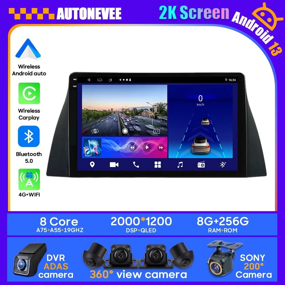 Android 13 Araba Chery Tiggo İçin T11 1 2005-2013 Stereo Ünitesi Multimedya Radyo Video Oynatıcı GPS 4G Kablosuz Carplay Android Otomatik