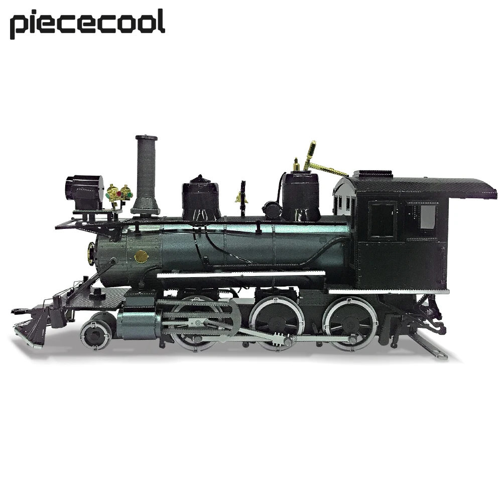 Piececool Modeli Yapı Kitleri Metal Bulmaca 3D Moğol Lokomotif DIY oyuncak trenler Yapboz Seti Doğum Günü Hediyeleri ve Ev Dekorasyon