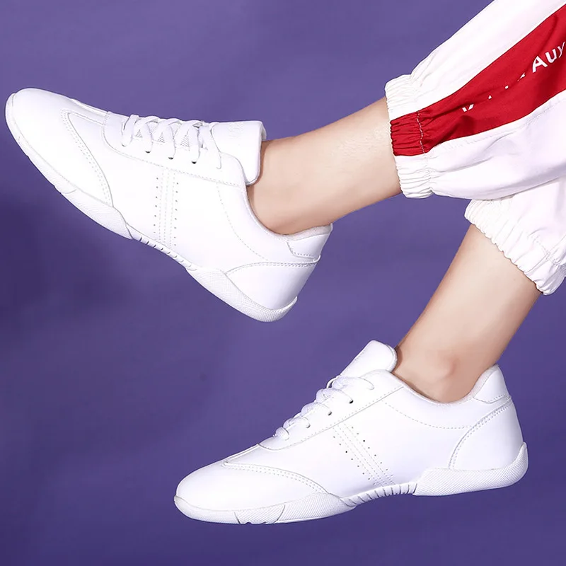 Kadınlar Rekabetçi Aerobik Eğitimi Spor Ayakkabı Kız Erkek Beyaz Jimnastik Ayakkabı Çocuk Amigo Dans spor ayakkabı