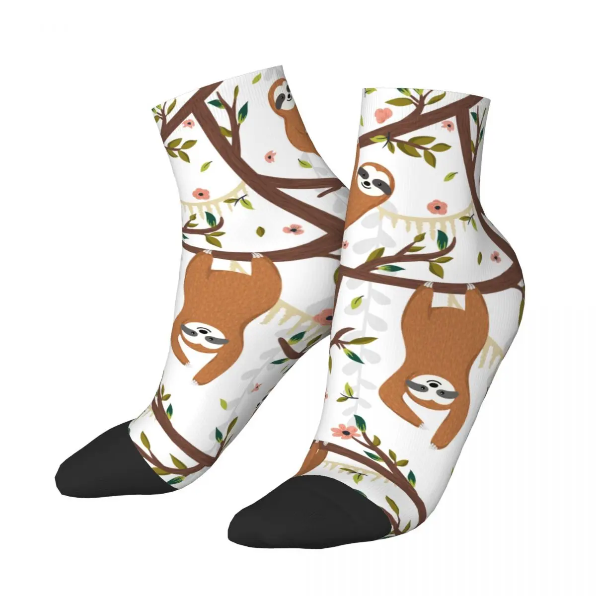 Çorap Polyester Düşük Tüp Komik Tembel Ağaç Üzerinde Asılı Içerir Anne Bebek Çorap Nefes Rahat Kısa Çorap