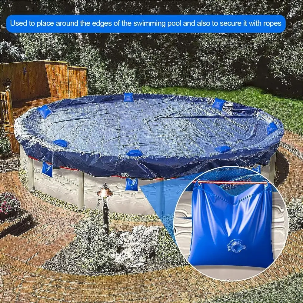 Dayanıklı havuz Kapağı Ağırlıkları Değiştirme Soğuk Dayanıklı sızdırmaz Kış Havuz Kapağı Ağır Havuz Kapağı Asılı Çanta
