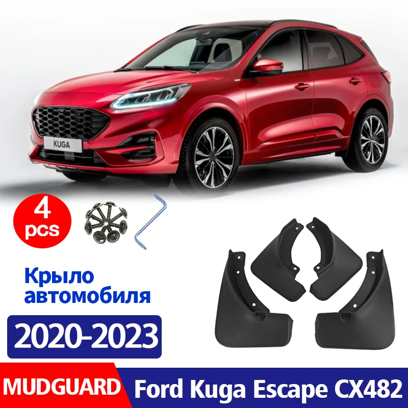 2020-2023 Ford Kuga Escaps CX482 Çamurluk Çamurluk Çamur Flap Muhafızları Fidan Çamurluklar Araba Aksesuarları Çamurluklar Ön Arka 4 adet