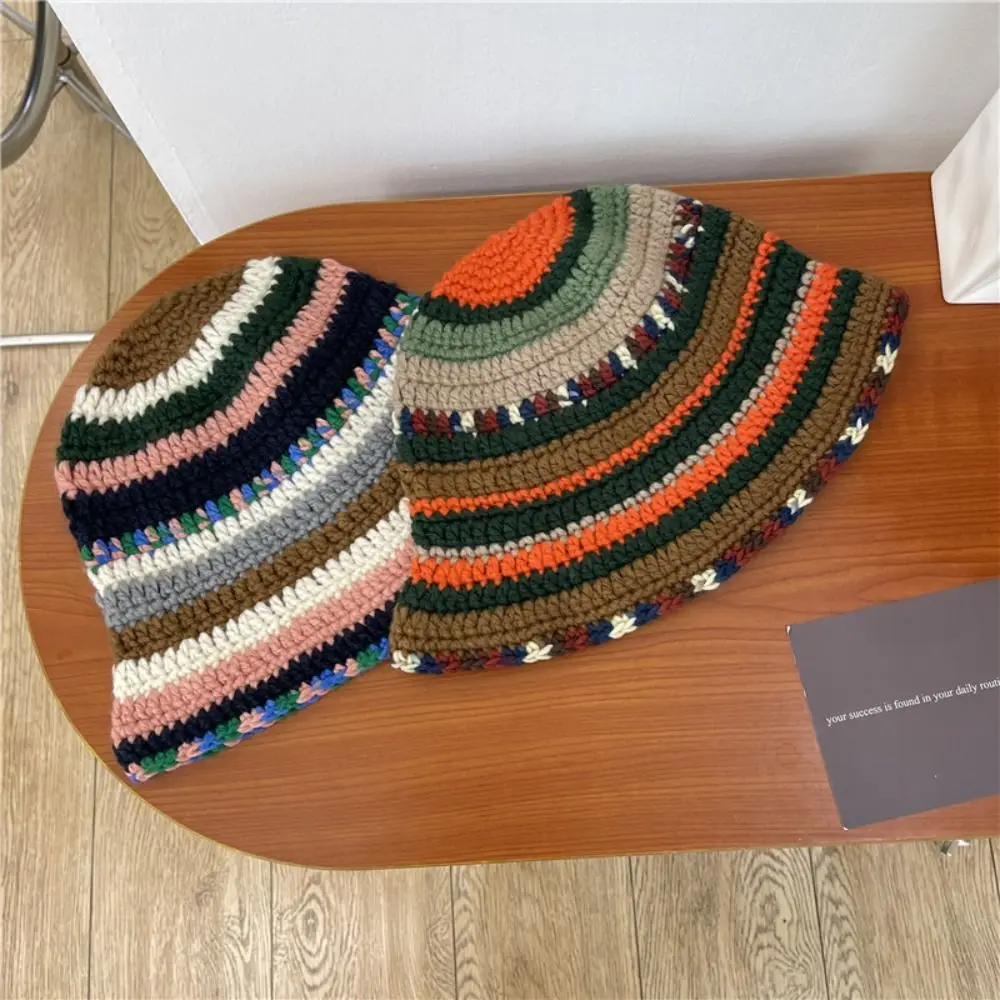 Sonbahar ve Kış Balıkçı Şapka Moda Tüm Maç Sıcak Tutmak Sıcak Havza Şapka Degrade Renk Rüzgar Geçirmez Kış Kova Şapka Kadın