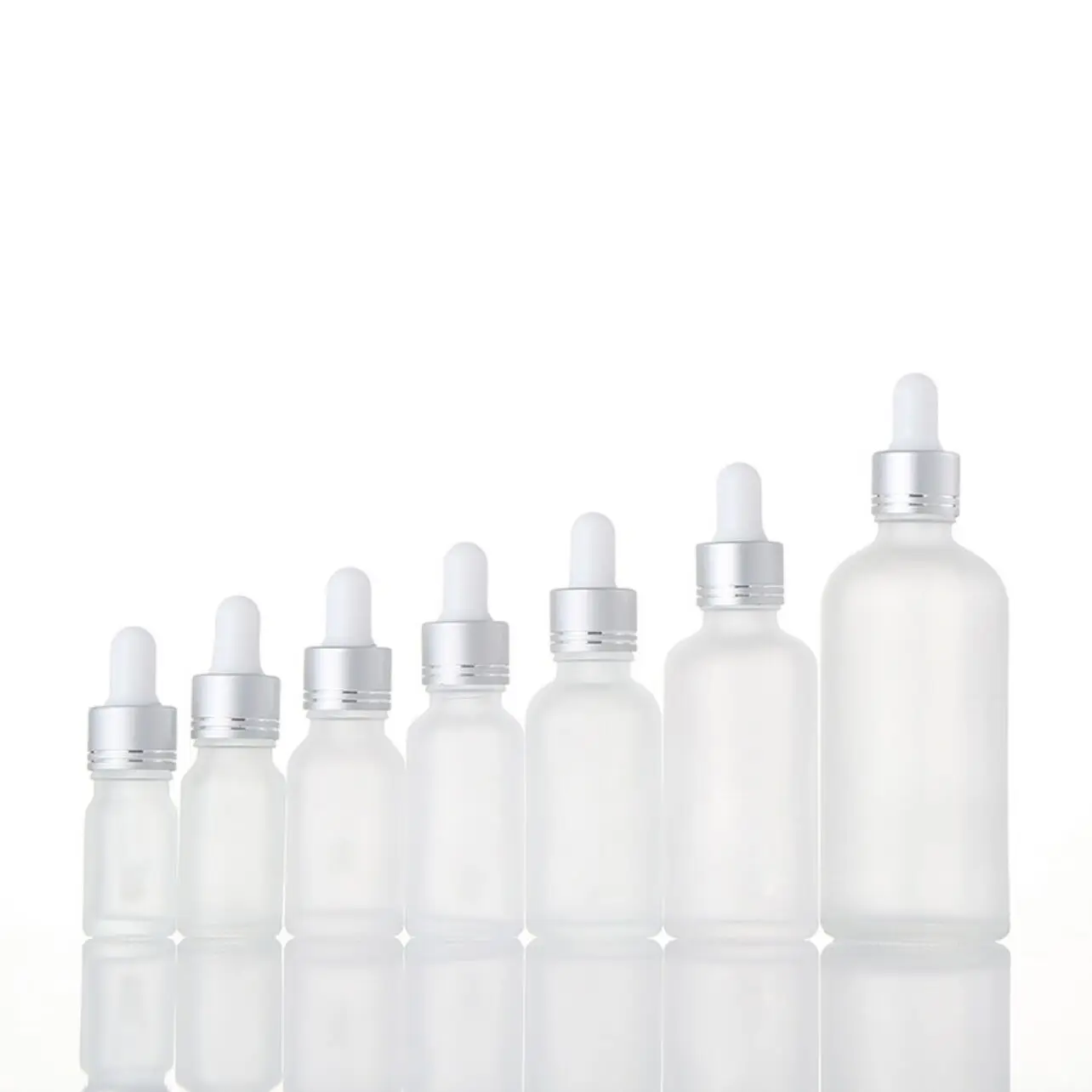 Toptan Boş Cam 30 ml Uçucu Yağ Şişesi Buzlu Damlalık Pot 1 OZ Kadın Kozmetik Konteyner 30 Gram Doldurulabilir şişe