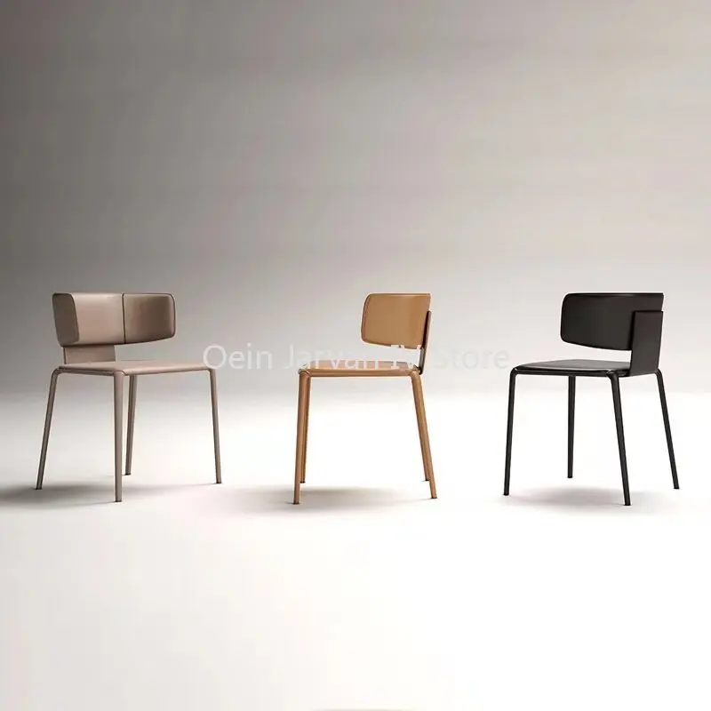 Modern İskandinav yemek sandalyeleri Minimalist Resepsiyon Lüks Rahatlatıcı yemek sandalyeleri Tasarım Sillas Comedor Ev Eşyaları WZ50DC
