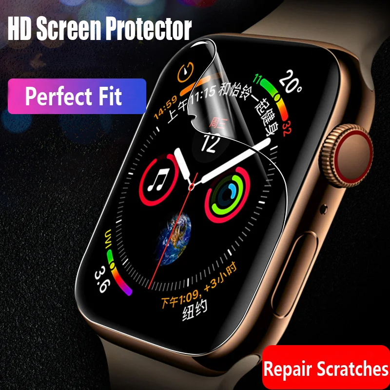 Ekran Koruyucu İçin Apple Watch 6 5 4 se 44mm 40mm iWatch serisi 3 42mm 38mm (temperli Cam) HD Koruyucu Apple watch Filmi