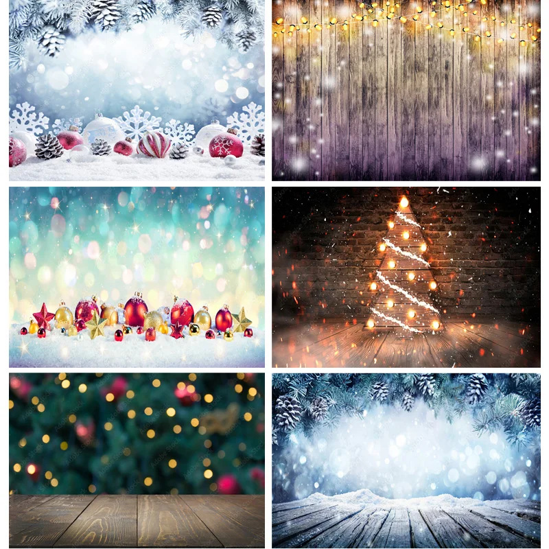 SHENGYONGBAO Noel Rüya Fotoğraf Arka Plan Kardan Adam Noel ağacı Fotoğraf Stüdyosu İçin Arka Planında Sahne GBSD-02