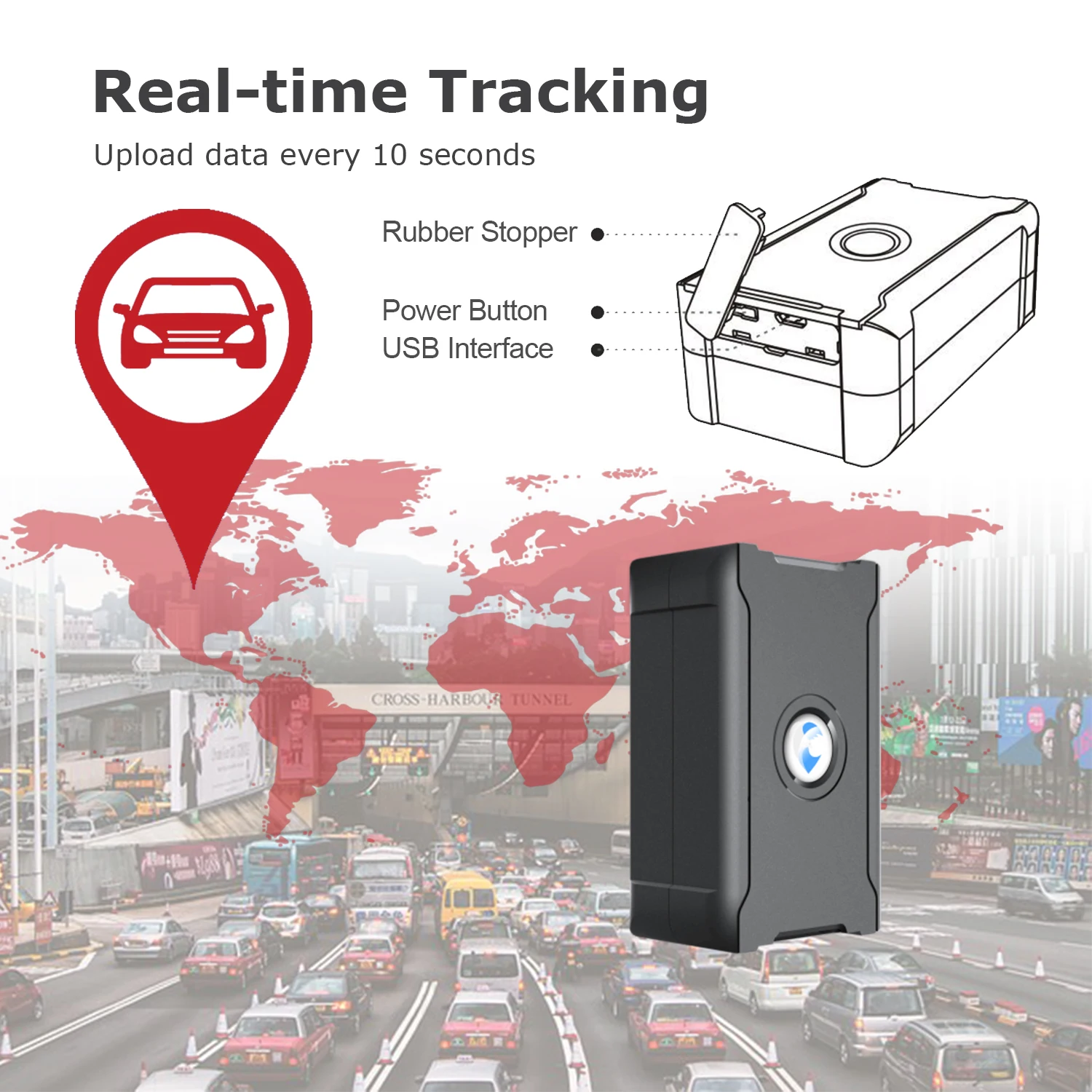 5m Doğruluk 4G Araç GPS İzci Araba Kamyon Kişi Yenileme Her 10 Saniyede Bir İzleme Cihazı Uygun Fiyatlı Abonelik