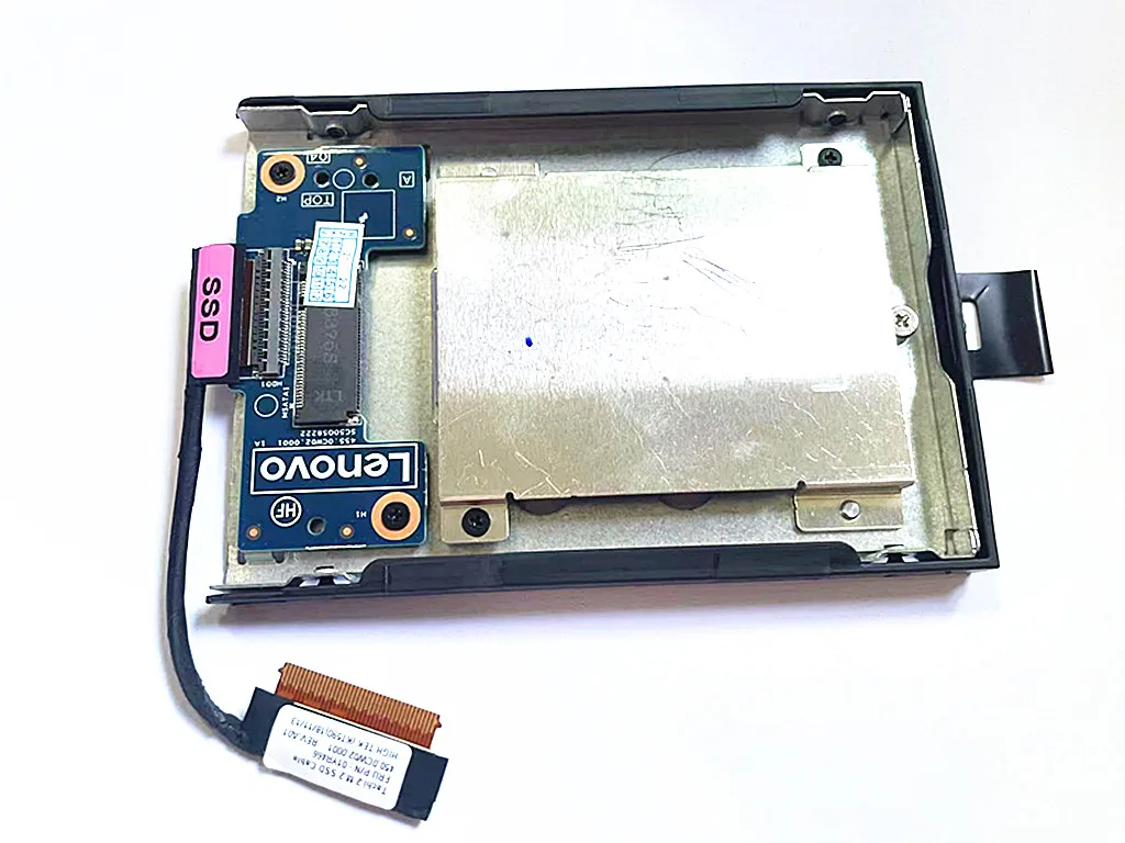 YENİ HDD Braketi İle Kablo Setleri ThinkPad T580 P52s SSD NVMe M. 2 Adaptörü FRU 01YR466 01YR457 450.0CW02. 0001 SC50Q58222