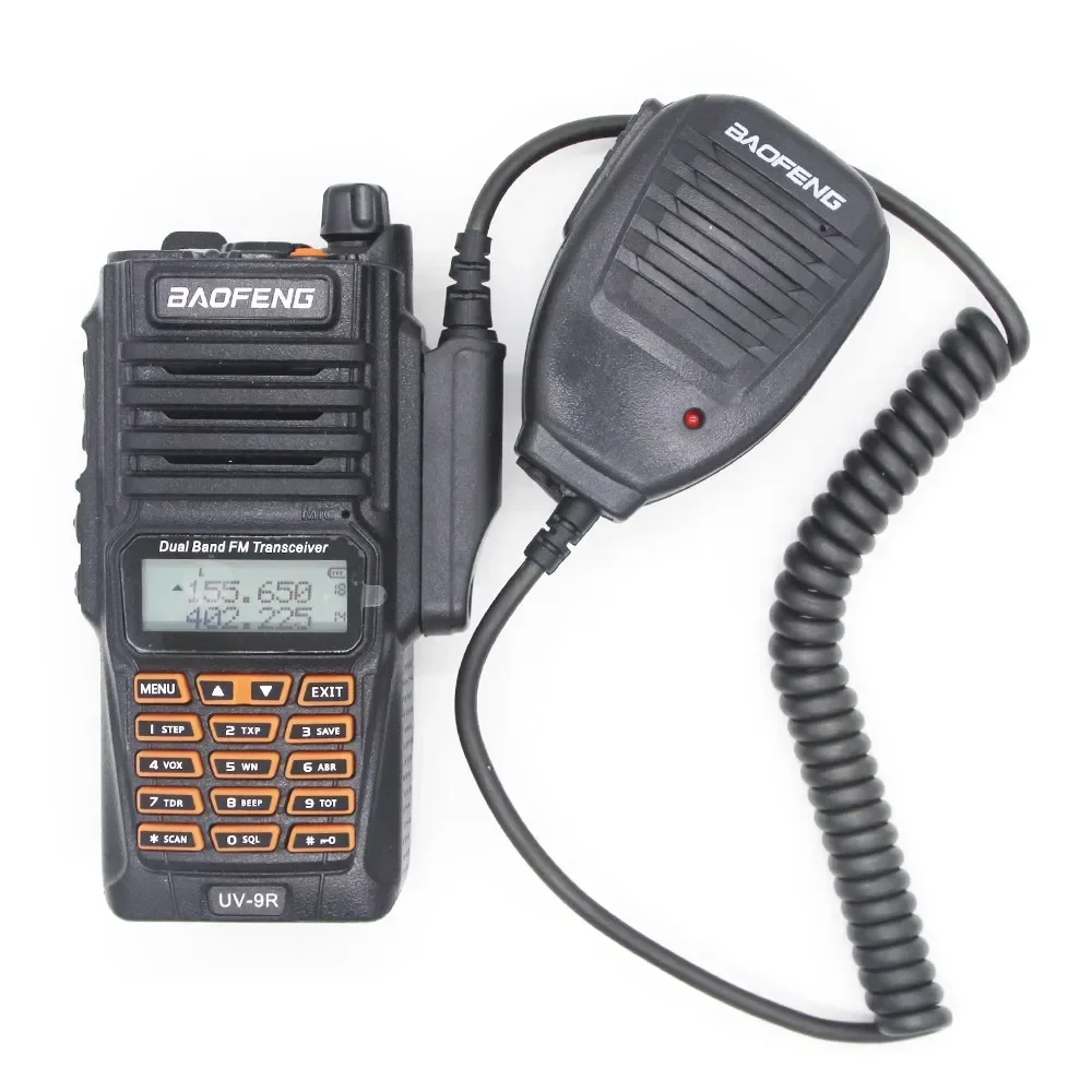 Su geçirmez el mikrofonu Hoparlör Mikrofon PTT BAOFENG A58 BF-9700 UV-9R Artı GT-3WP R760 82WP Radyo