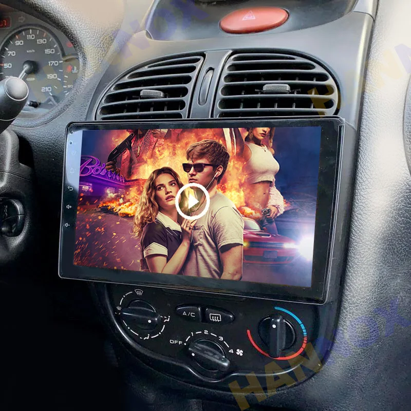 2din Android Radyo Peugeot 206 2000 -2016 İçin Araba Multimedya Video Oynatıcı Navigasyon GPS 2 din oynatıcı wifi BT 6G + 128G RDS