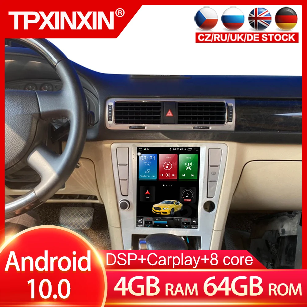 9.7 İNÇ 4+64G Android 9 Araba GPS Navigasyon Volkswagen Passat İçin B7 Kafa ünitesi Multimedya oynatıcı otomobil radyosu teyp IPS DSP