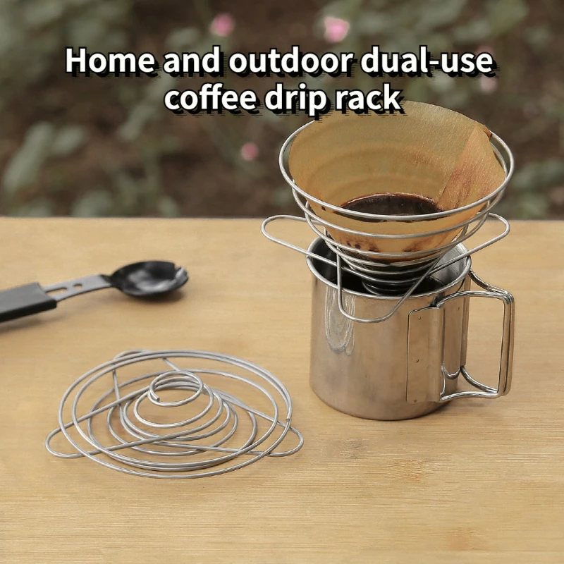 1 ADET Espresso Kahve Filtresi Net Katlanabilir kahve Damlatıcı filtreli fincan Tutucu Damla Kahve Makinesi Doldurulabilir Bahar Tarzı Bira