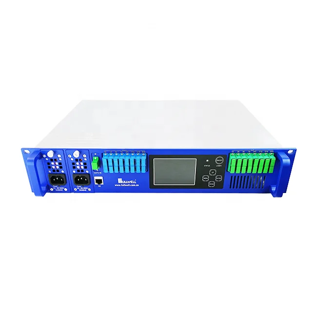 Fullwell Yüksek Güç 1550 2U 16 Port 19dBm Fiber Optik CATV Amplifikatör EDFA WDM