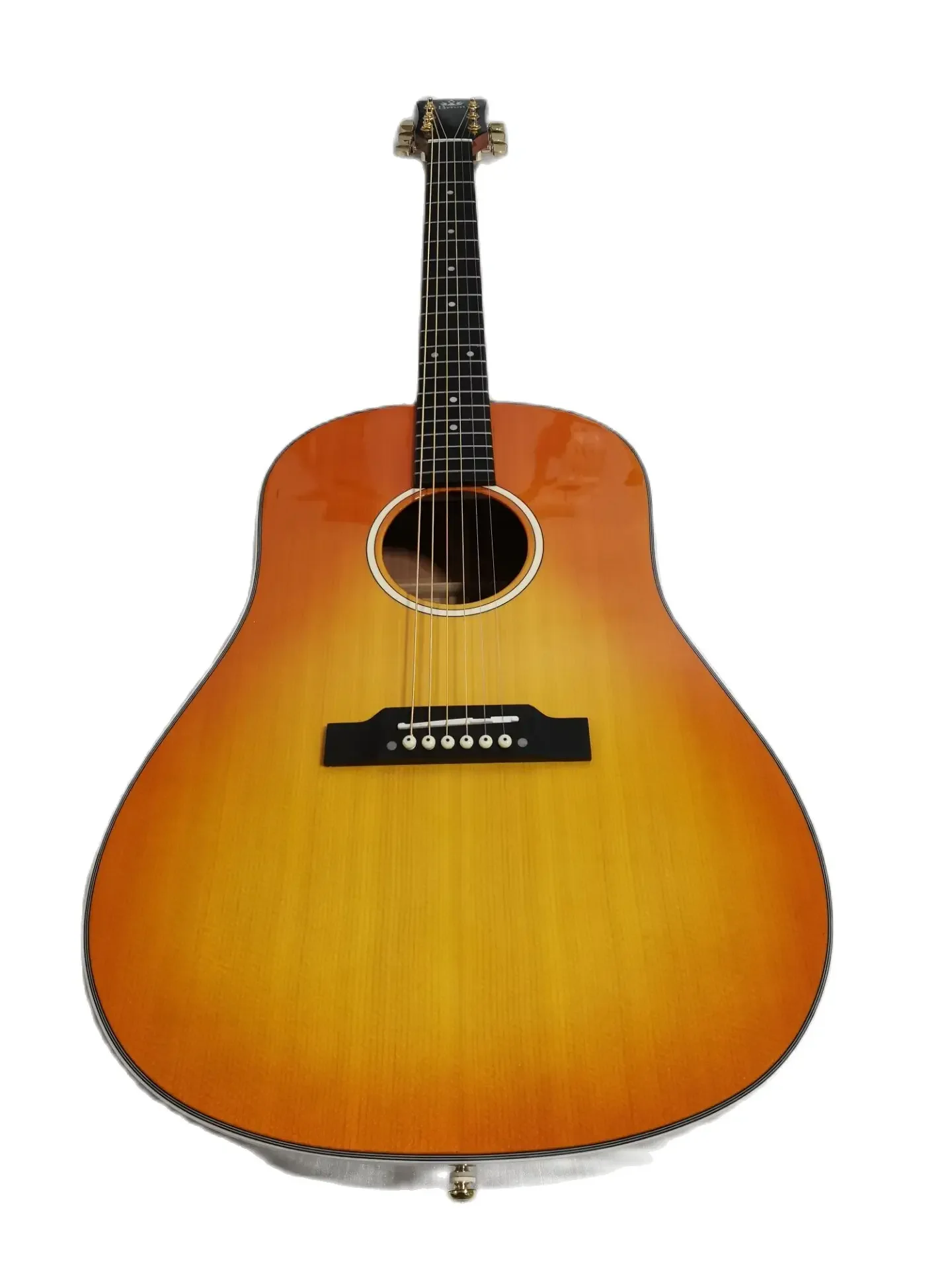 ücretsiz kargo AAA özel akustik gitar eğim omuz vintage gitar profesyonel 6 dize abanoz Byron akustik gitar