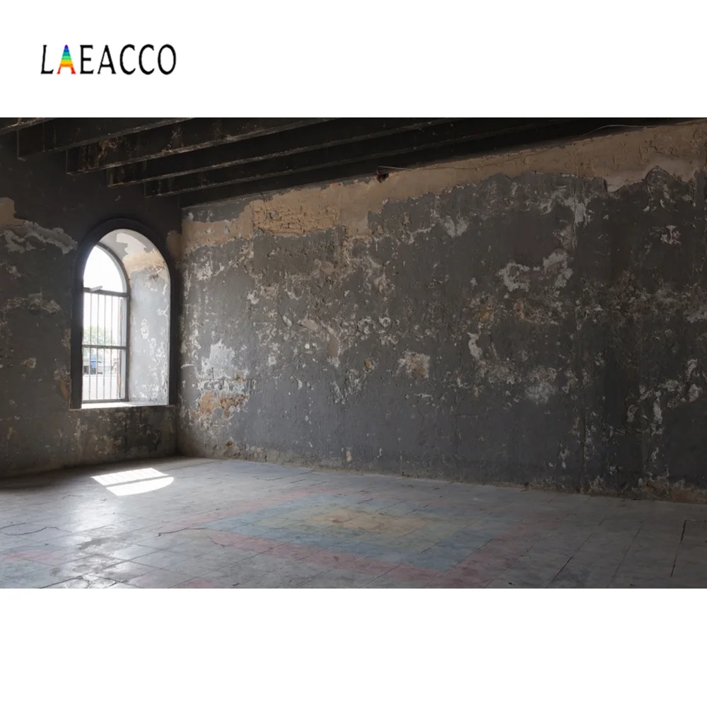 Laeacco Eski Koyu Issız Odası Çocuk Portre Pencere Iç Fotoğrafçılık Arka Plan Fotoğraf Arka Planında Photocall Fotoğraf Stüdyosu